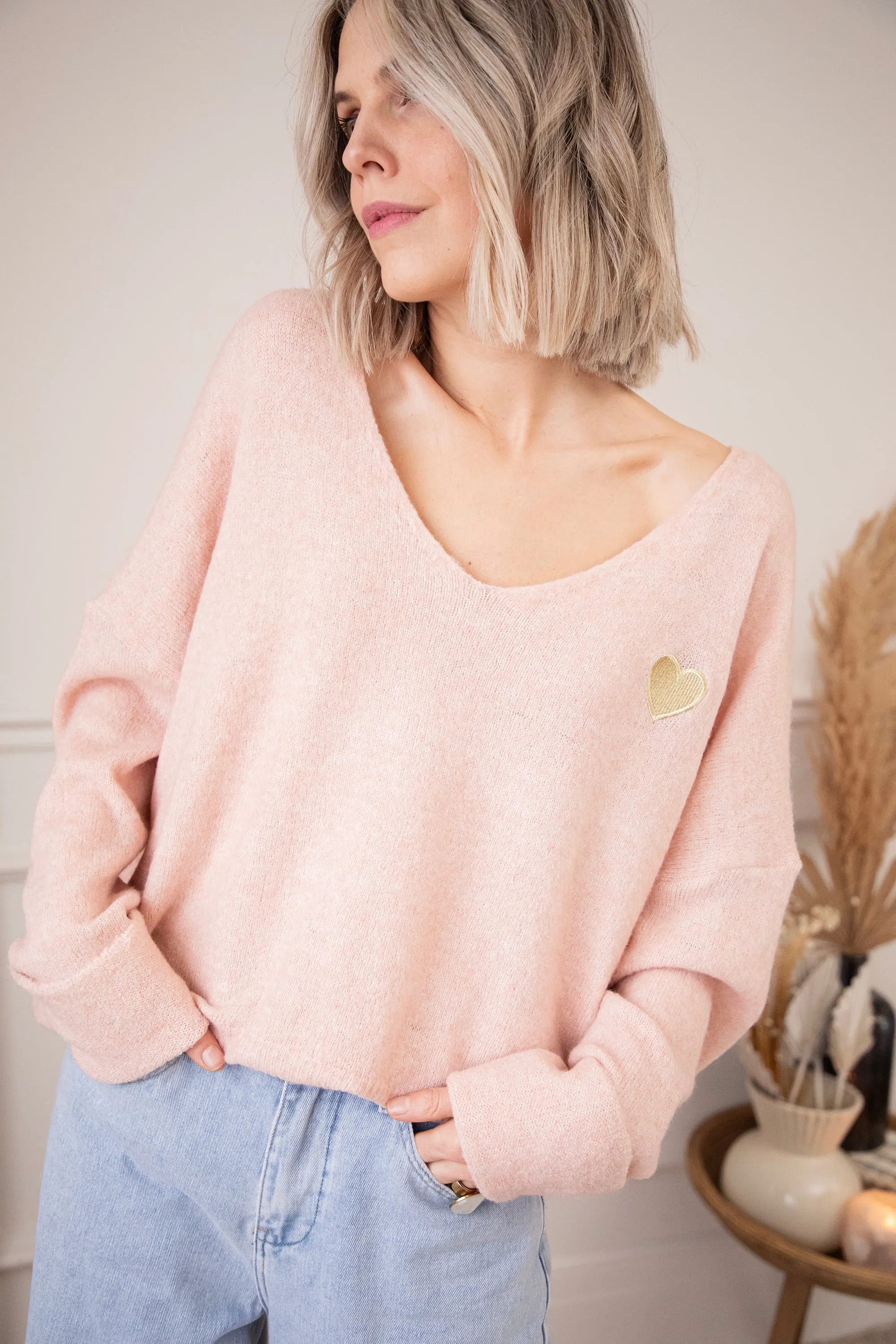 Soft Hearted Rose/Gold - Trui