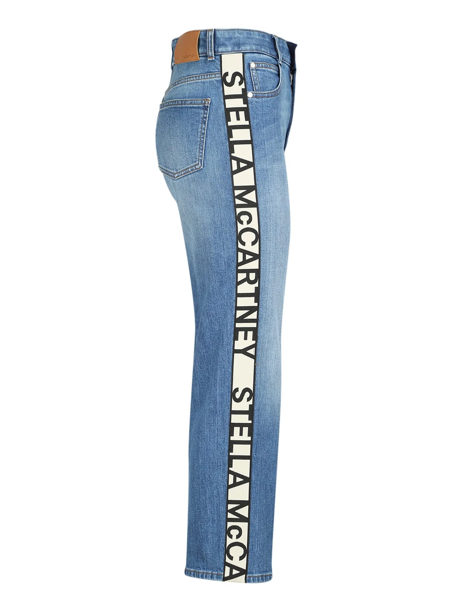 Stella McCartney Straight Leg Mid-Rise Jeans
