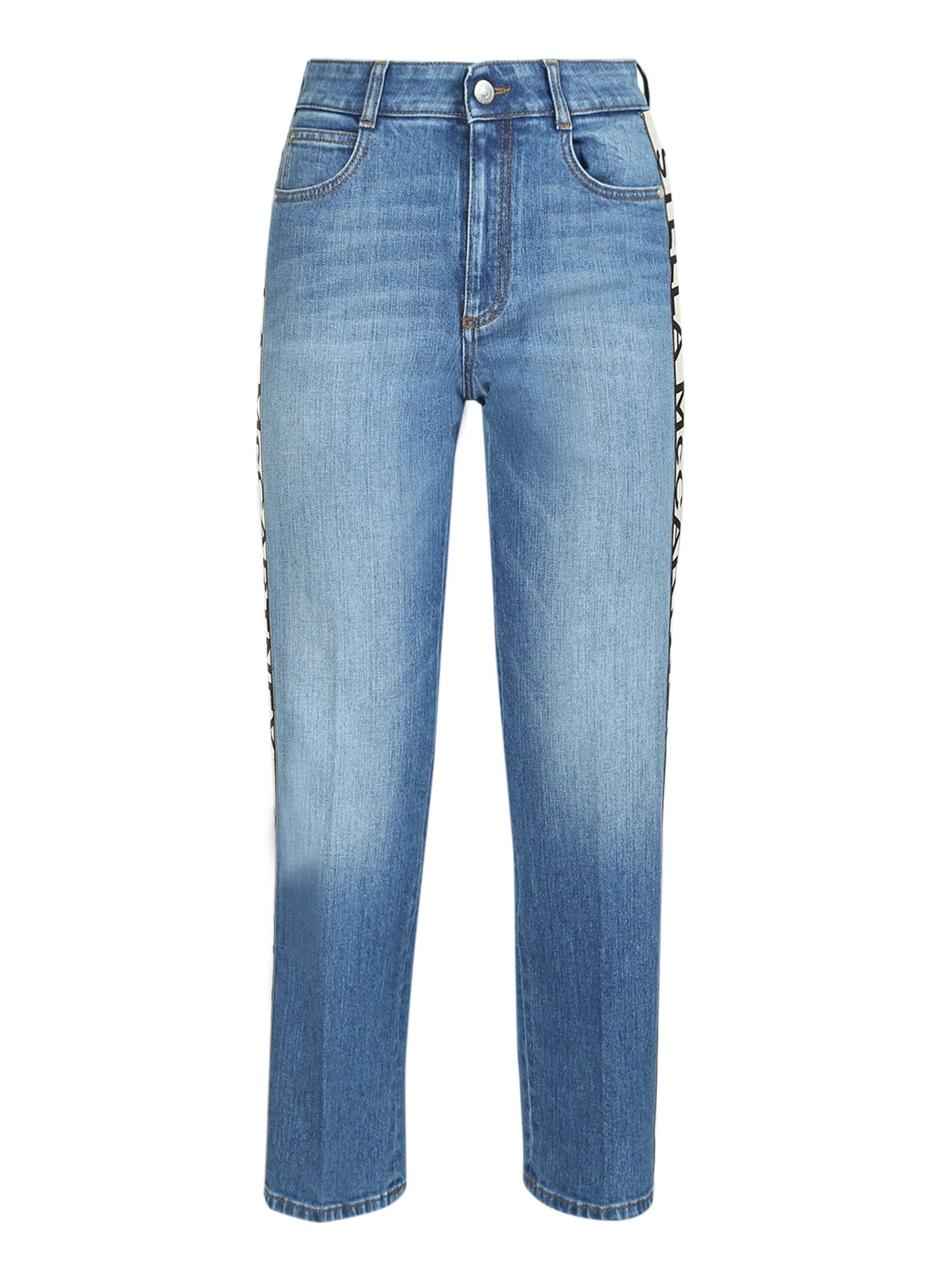 Stella McCartney Straight Leg Mid-Rise Jeans
