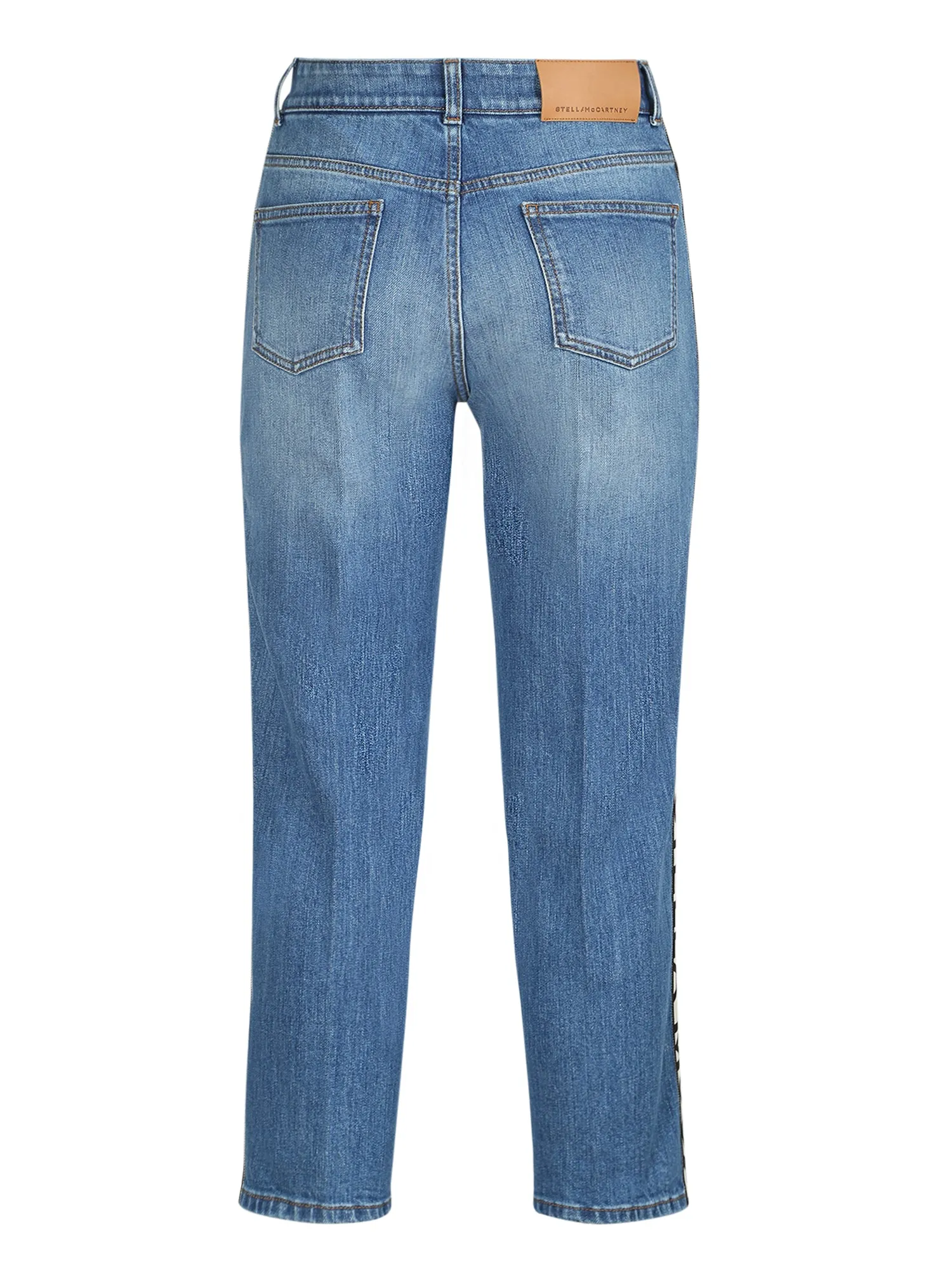 Stella McCartney Straight Leg Mid-Rise Jeans