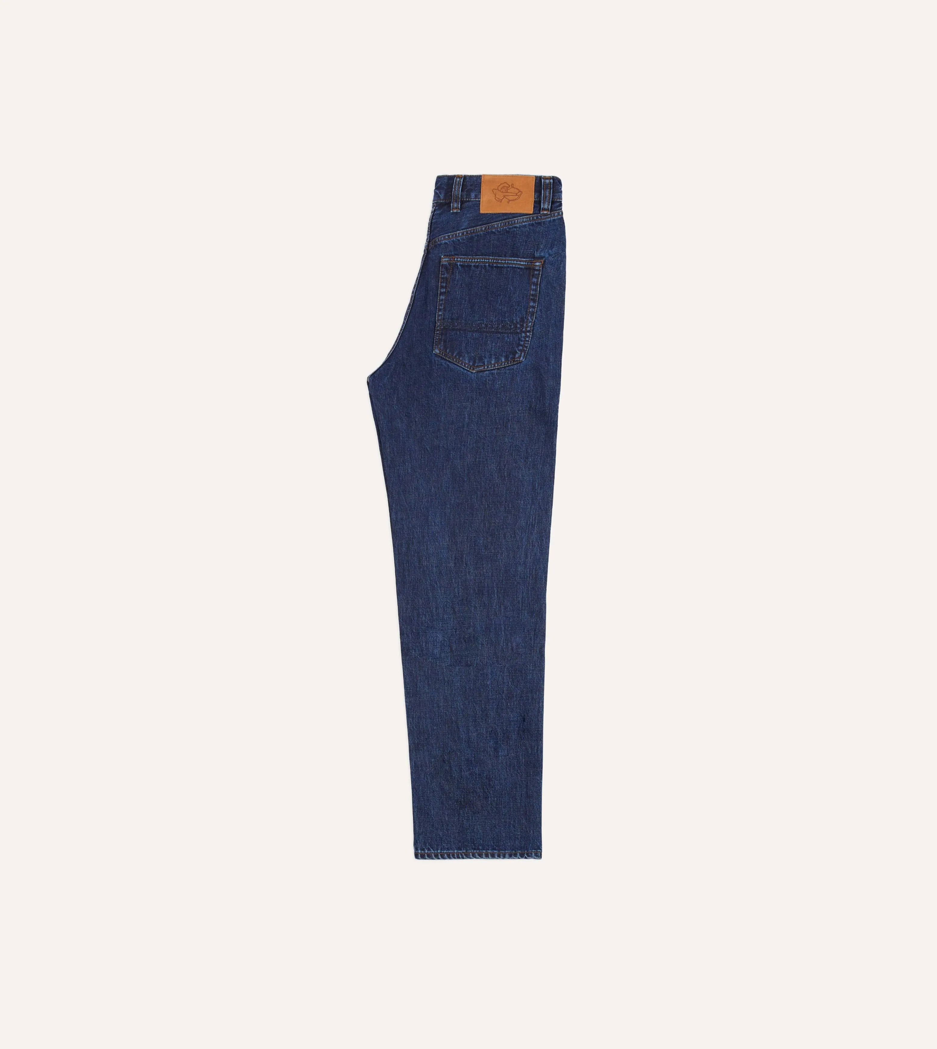 Stone Wash 14.2oz Japanese Selvedge Denim Five-Pocket Jeans
