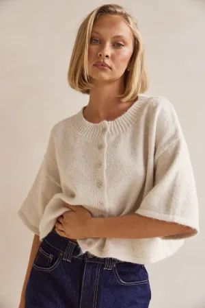 Tammy Knit Cardigan (Oatmeal)