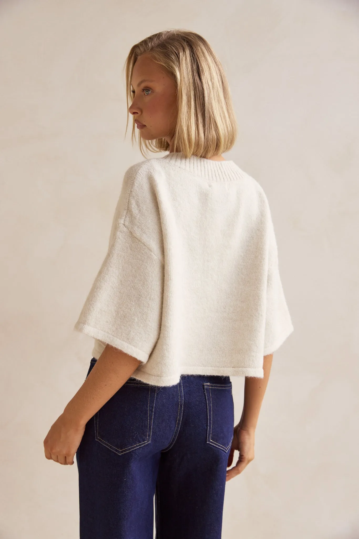 Tammy Knit Cardigan (Oatmeal)
