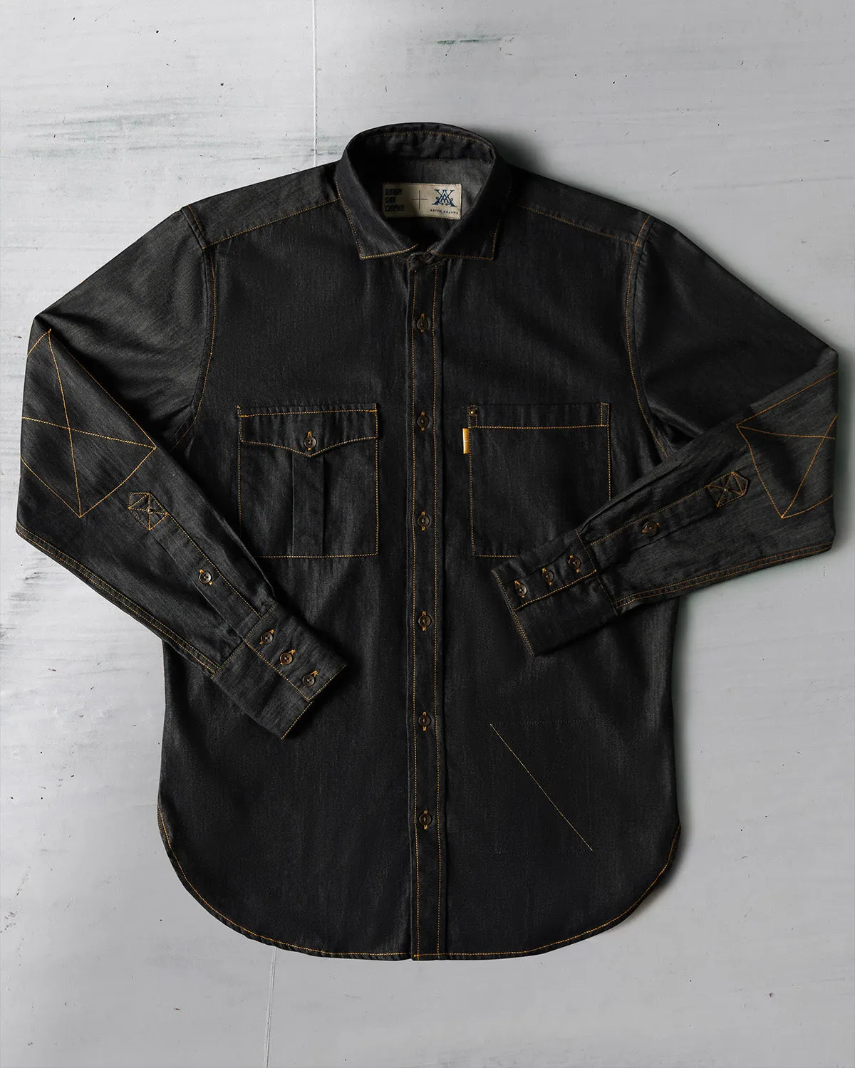The One Flap Pocket Shirt - Black
