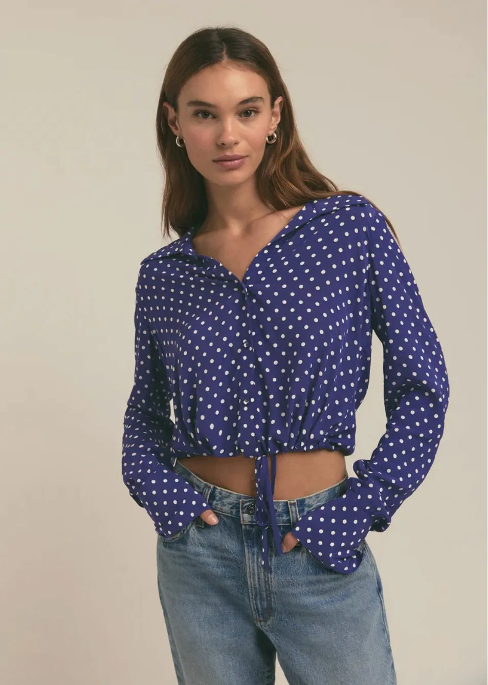 The Parker Top Venetian Ditsy Dot