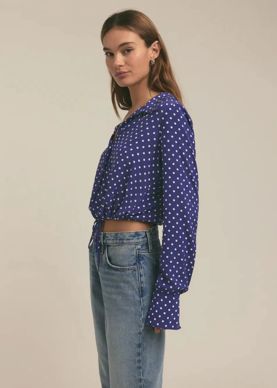 The Parker Top Venetian Ditsy Dot