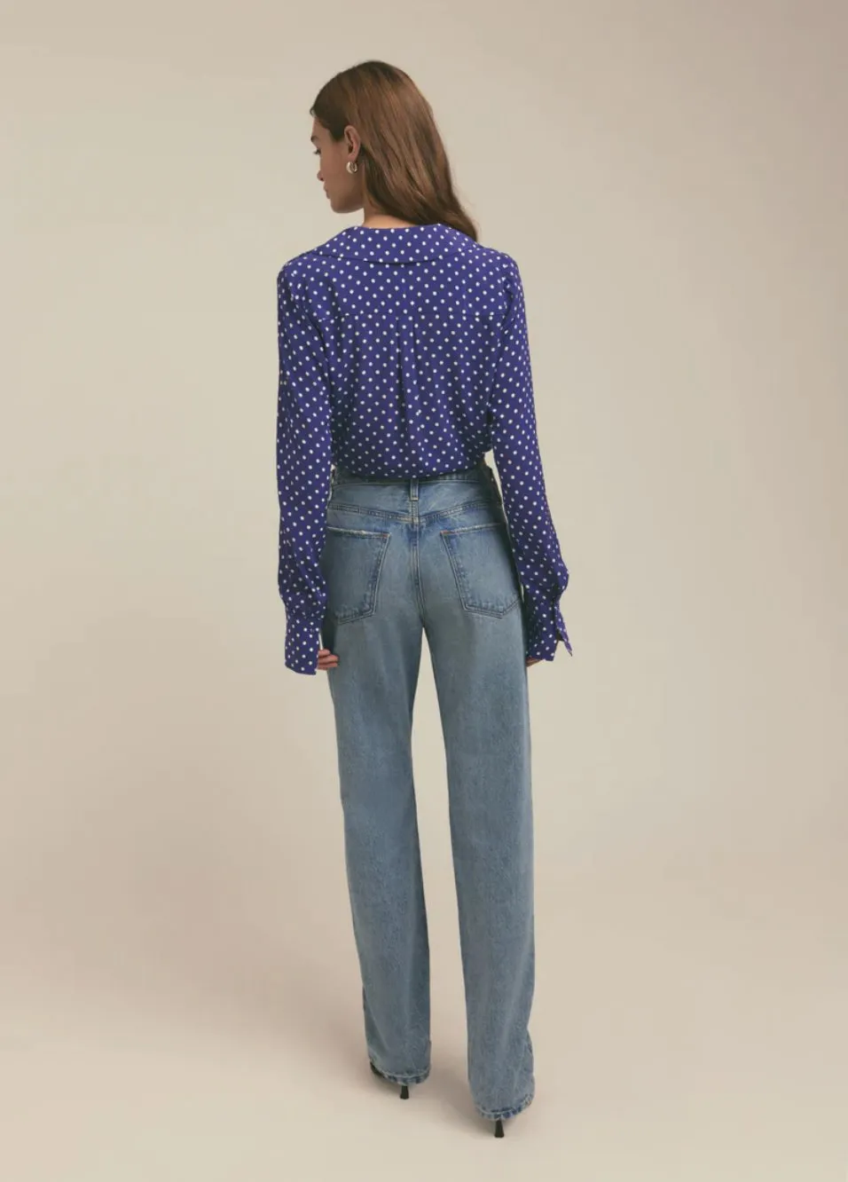 The Parker Top Venetian Ditsy Dot