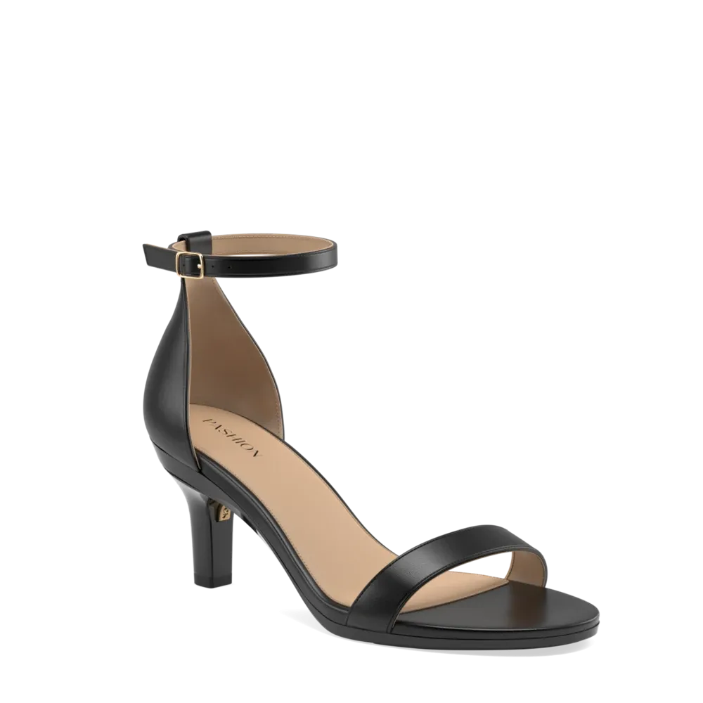 The Pashionista - Coal Leather   Stiletto Heel Kit 3 Coal