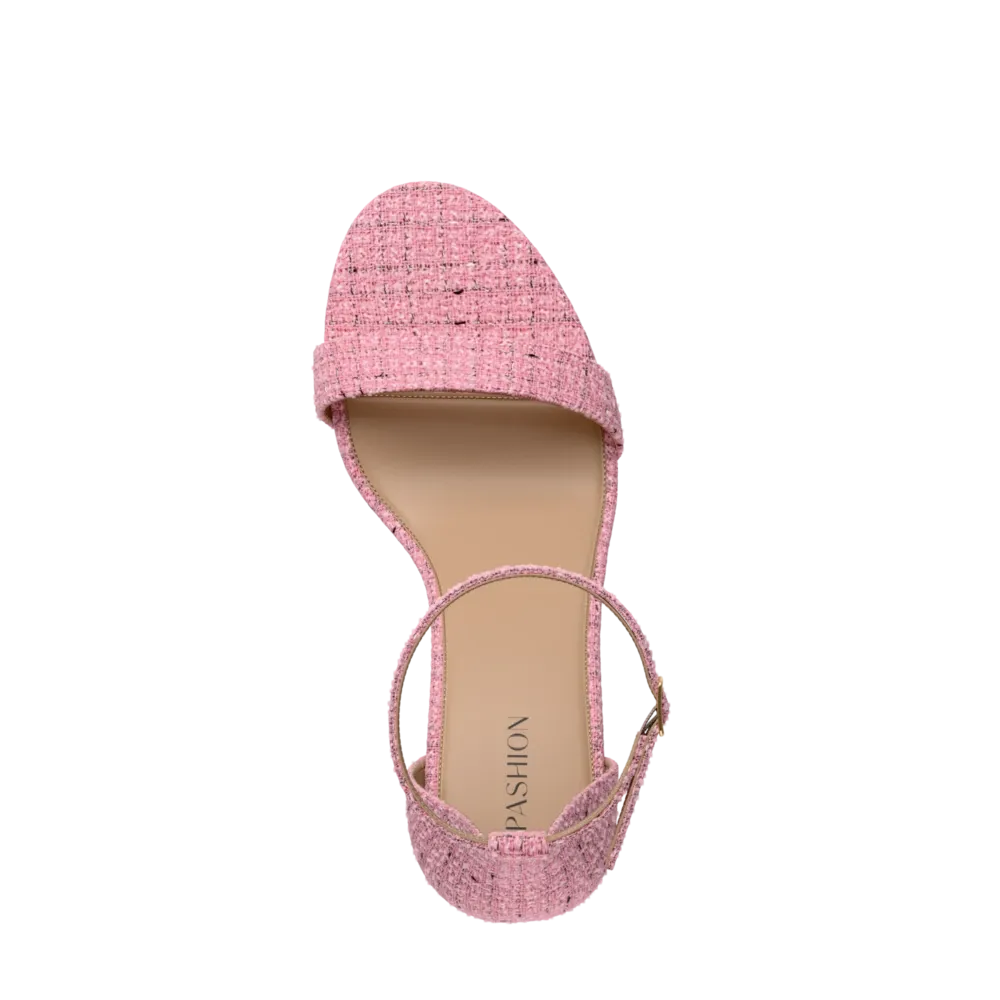 The Pashionista - Pink Tweed 3 Stiletto