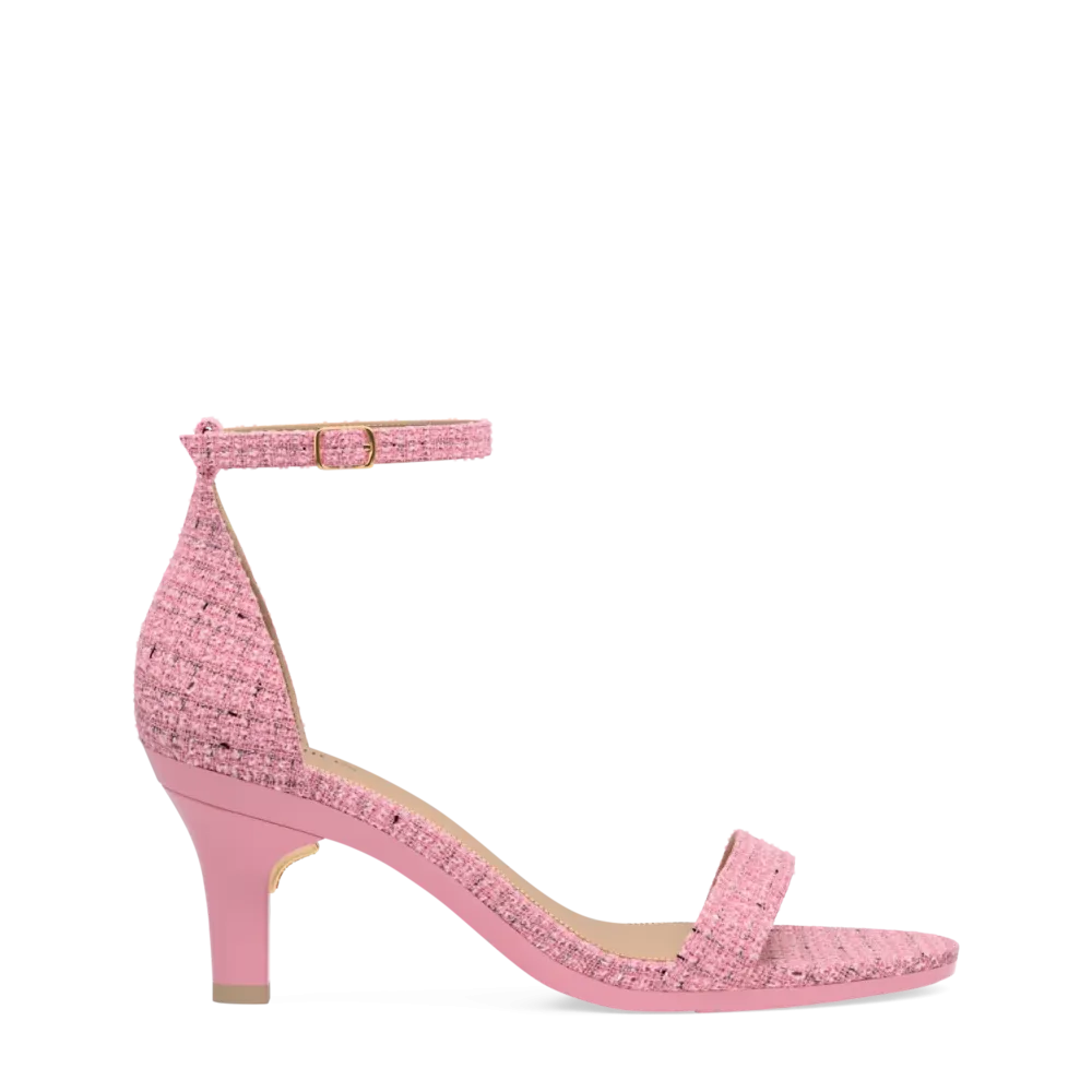 The Pashionista - Pink Tweed 3 Stiletto