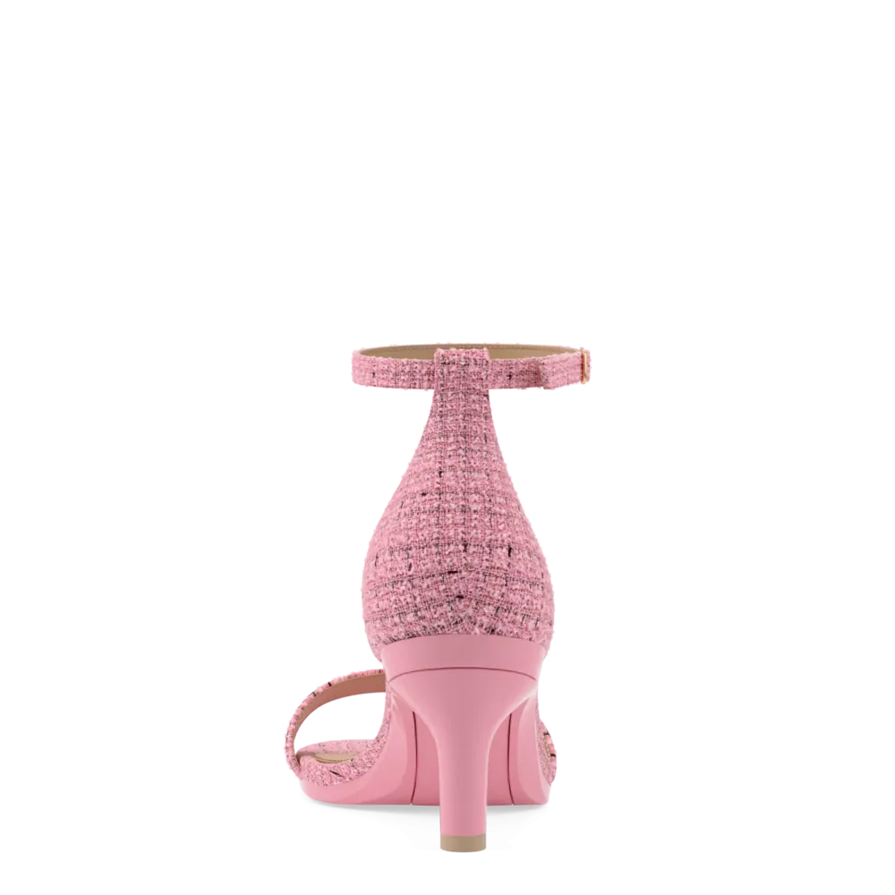 The Pashionista - Pink Tweed 3 Stiletto