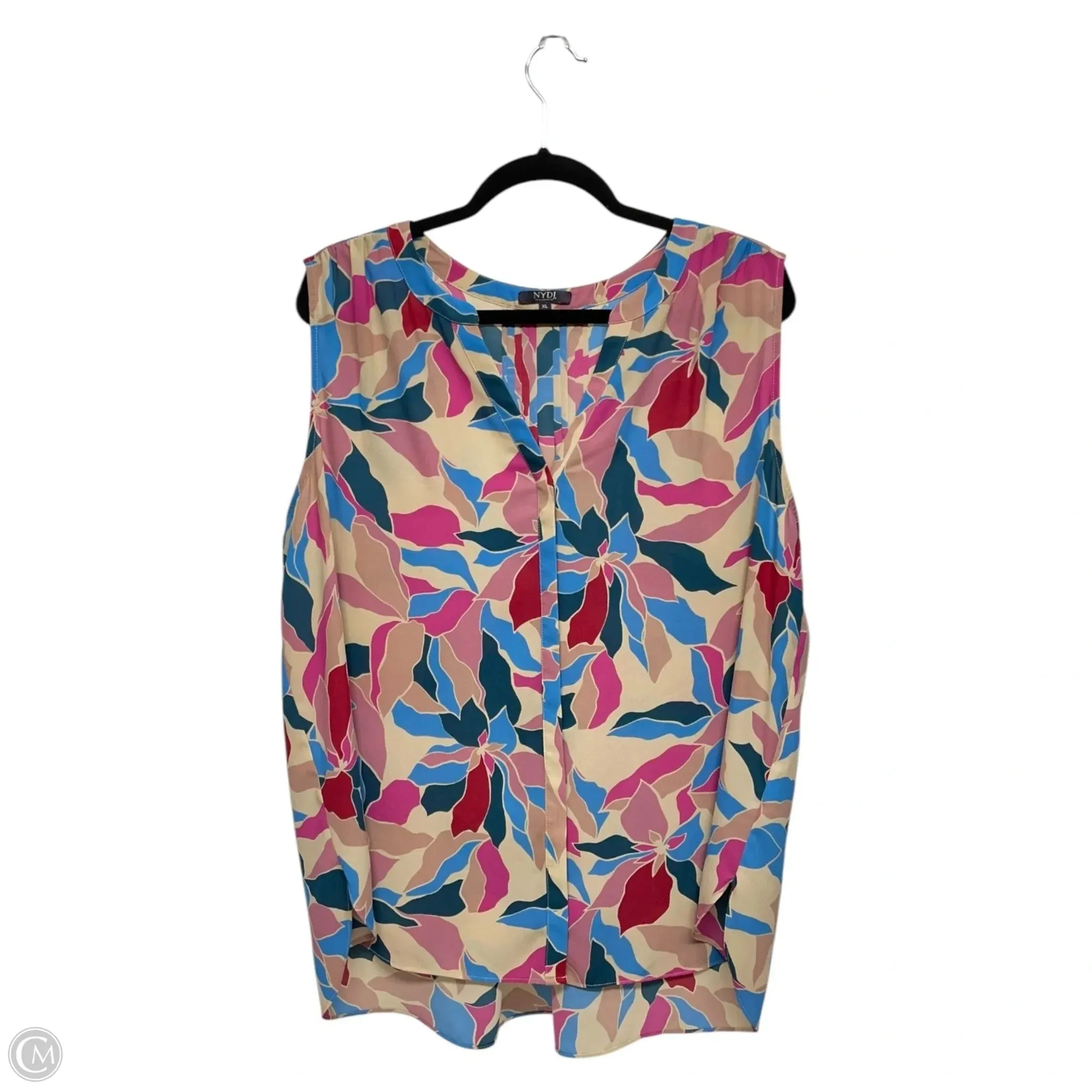 Top Sleeveless By Not Your Daughters Jeans In Multi-colored, Size: Xl