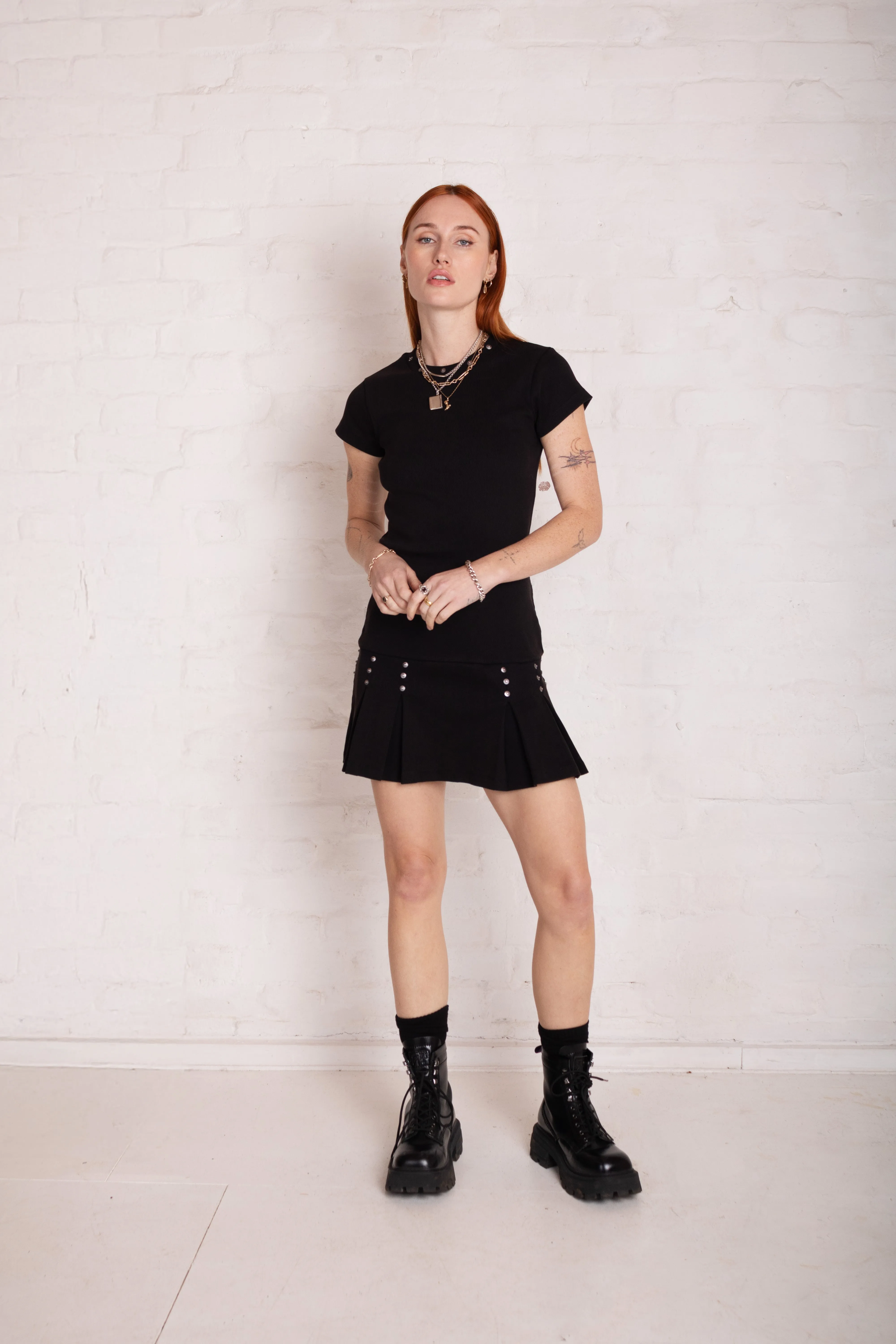 Transit Studded Mini Dress