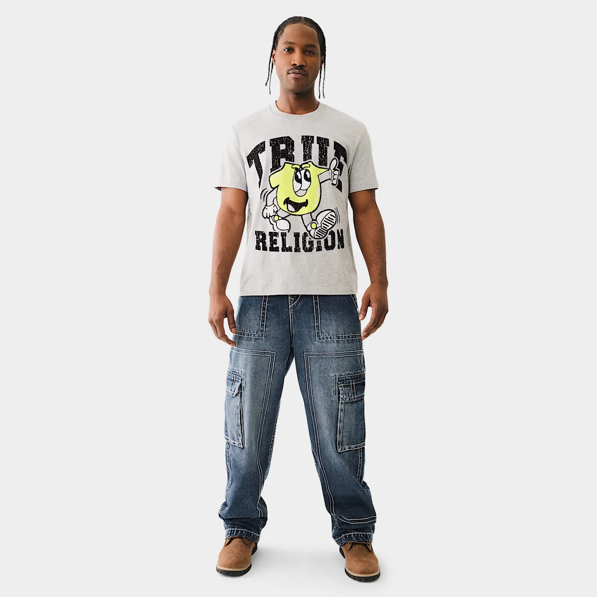 True Religion Big T Cargo Pants / Dark Rebel Race Wash