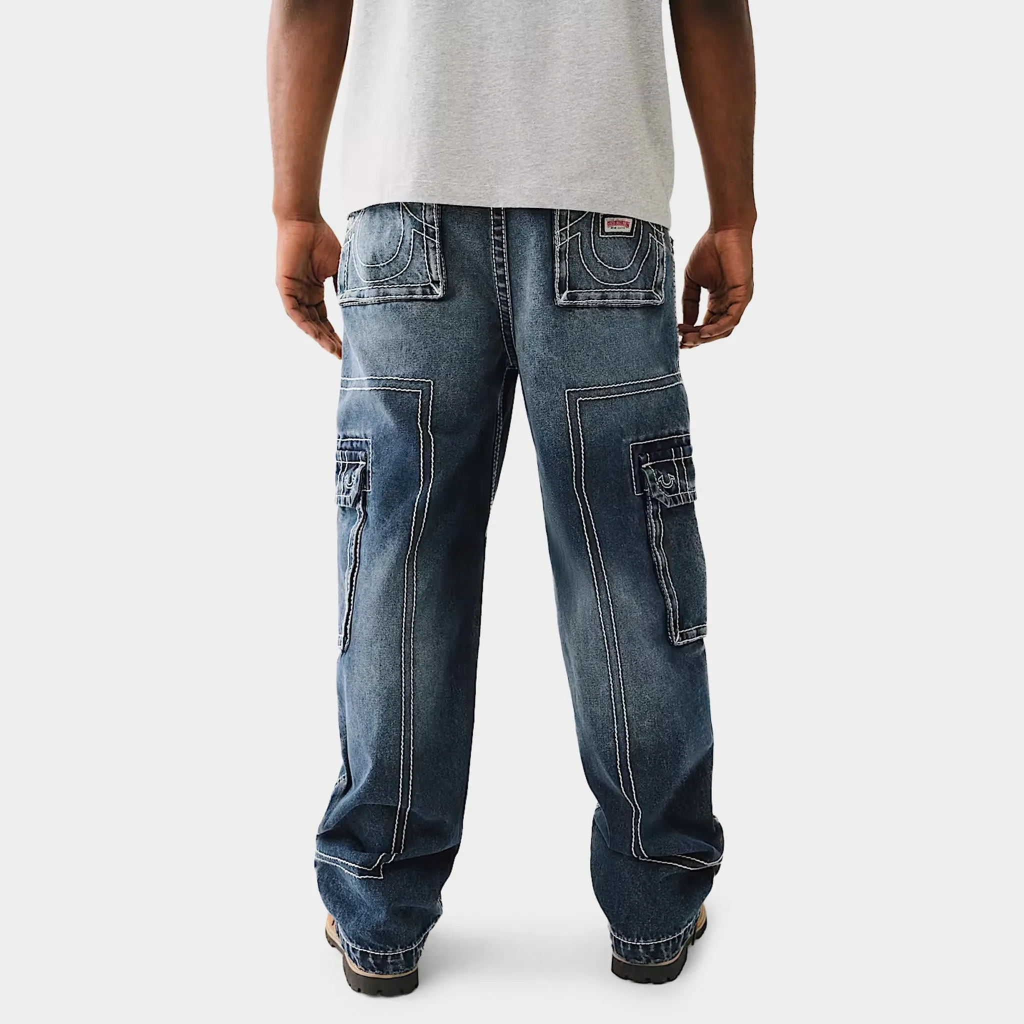 True Religion Big T Cargo Pants / Dark Rebel Race Wash
