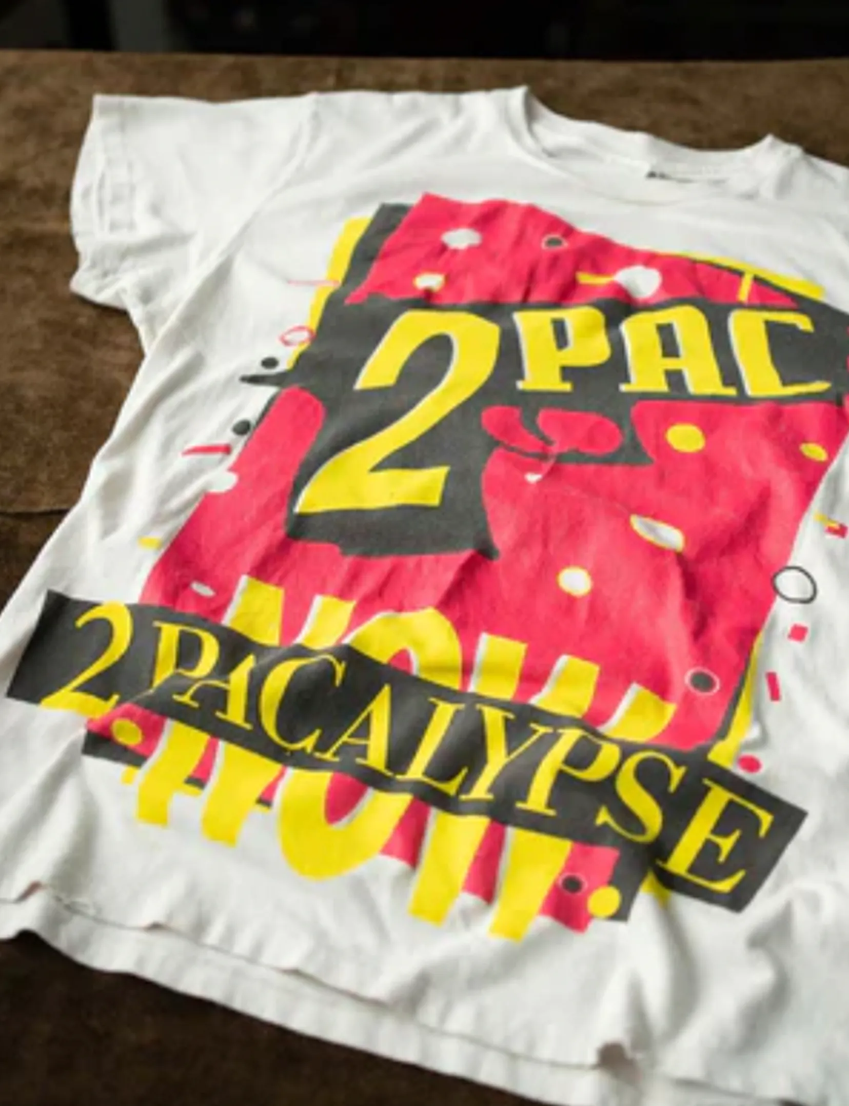 Tupac Shakur 2pacalypse Now Crew Tee, Vintage White