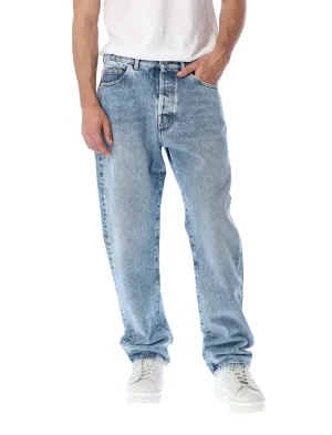 Valentino VLogo Printed Mid-Rise Jeans
