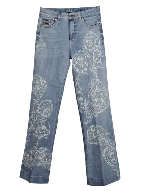 Versace Jeans Couture Baroque Printed Straight-Leg Jeans