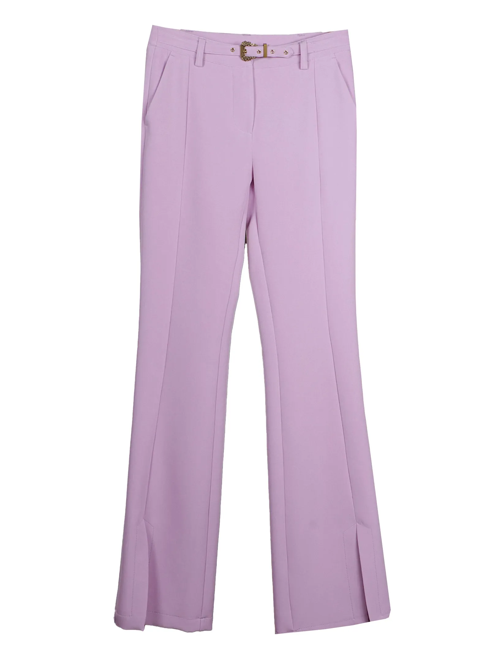 Versace Jeans Couture Belted Flared Mid-Rise Jeans