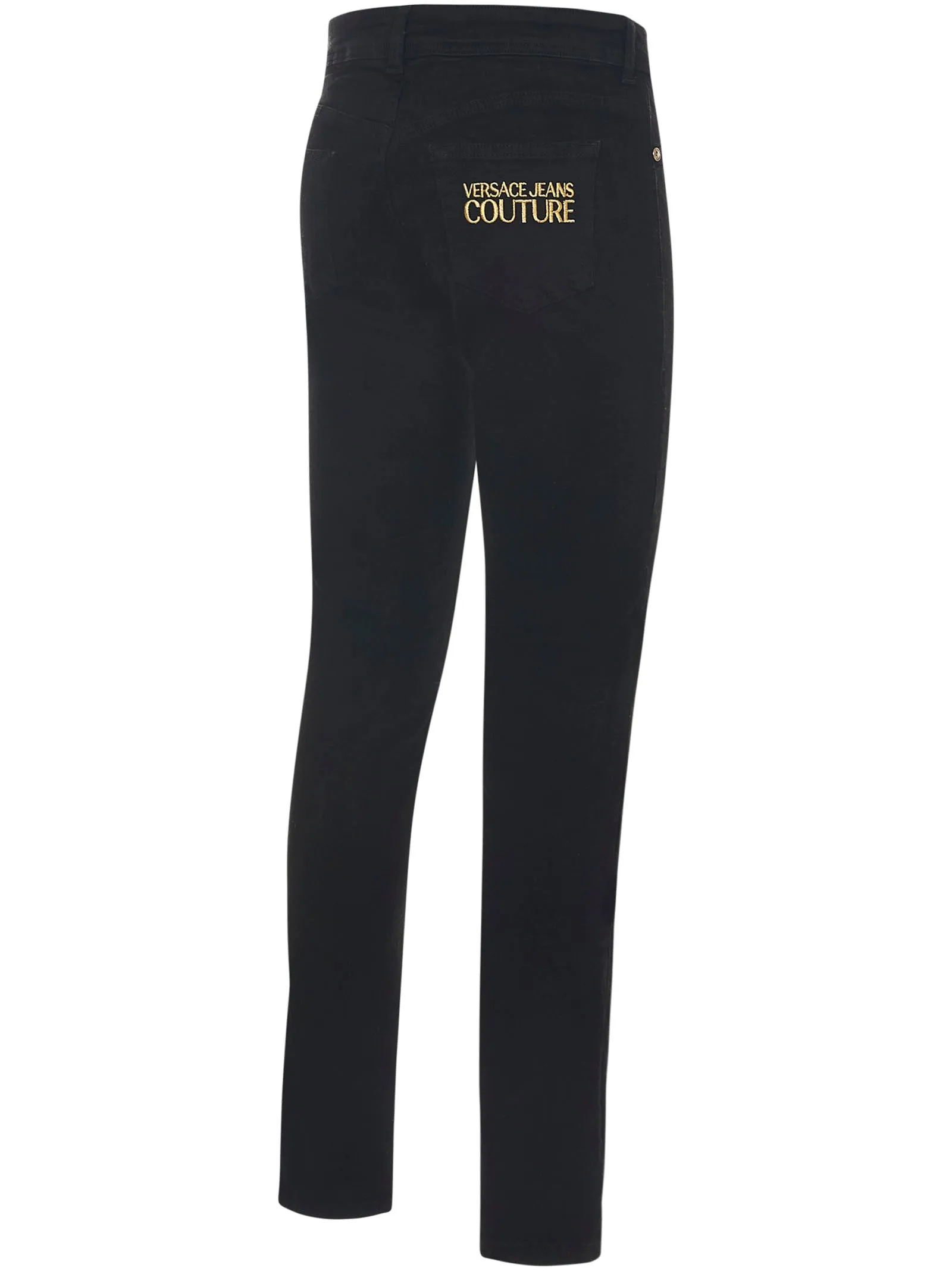 Versace Jeans Couture Logo Embroidered Mid-Rise Jeans