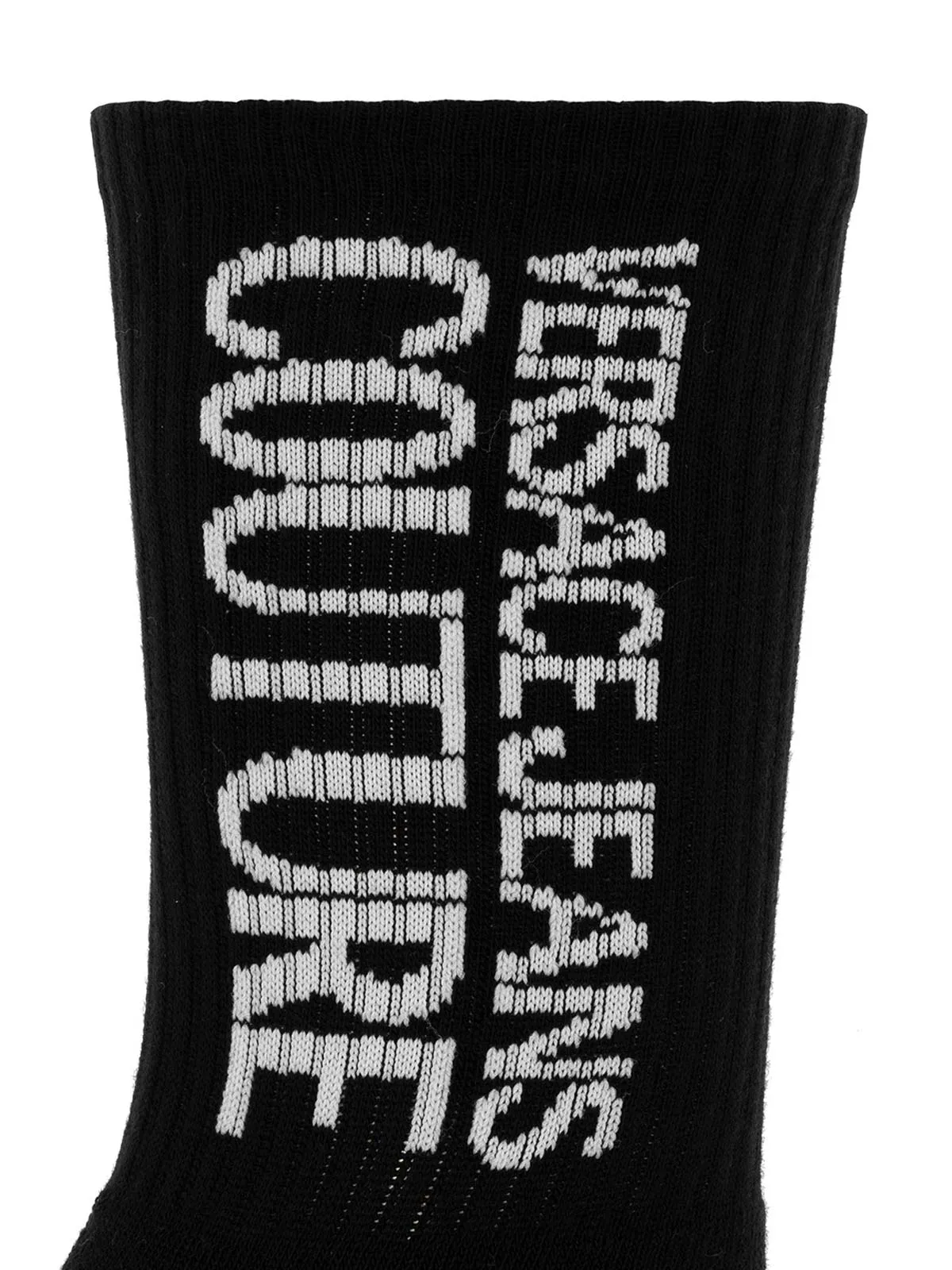 Versace Jeans Couture Logo Intarsia Mid-Length Socks