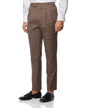 Vesuvio Stretch Neapolitan Dress Pants - Brown