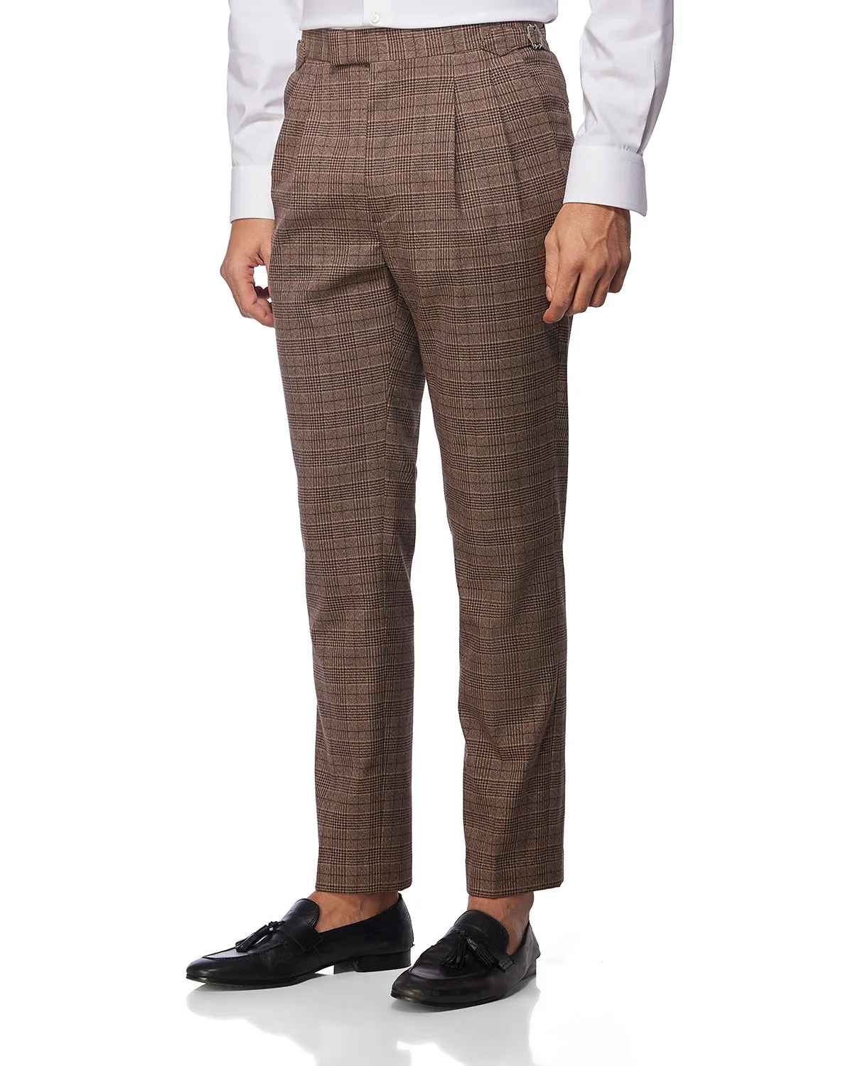 Vesuvio Stretch Neapolitan Dress Pants - Brown