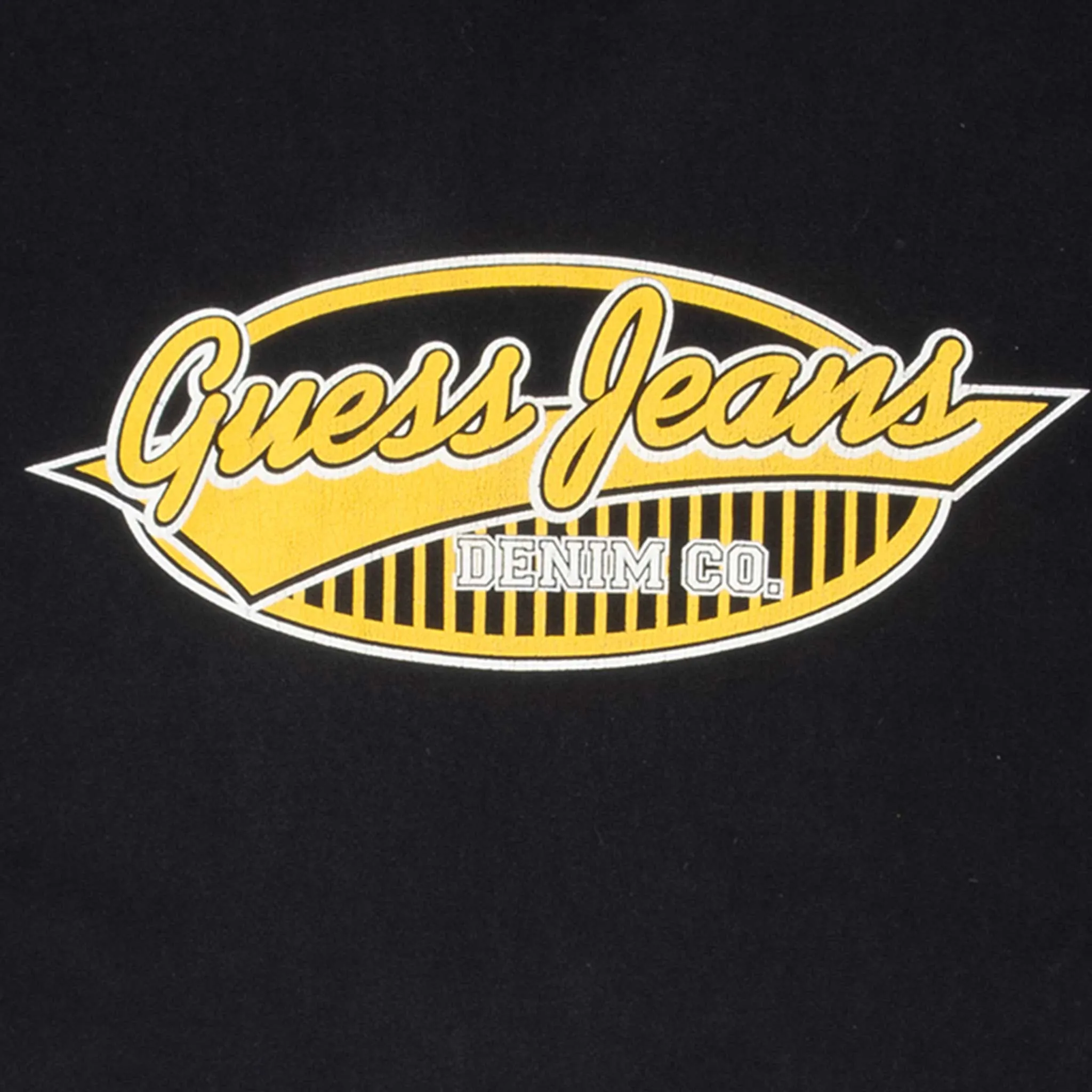 VINTAGE GUESS JEANS BLACK TEE SHIRT 1990S XL