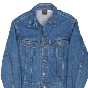 VINTAGE LEE RIDERS POCKETS SANFORIZED DENIM JACKET 1970S SIZE 44 MADE IN USA