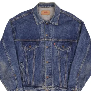 VINTAGE LEVIS TYPE 3 DENIM JACKET 4 POCKETS 1980S SIZE LARGE MADE IN USA
