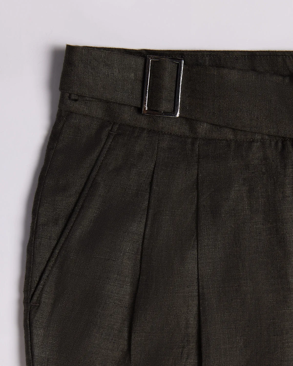 Vintage Linen Neapolitan Pants - Brown