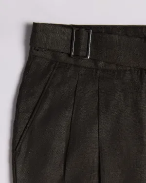 Vintage Linen Neapolitan Pants - Brown