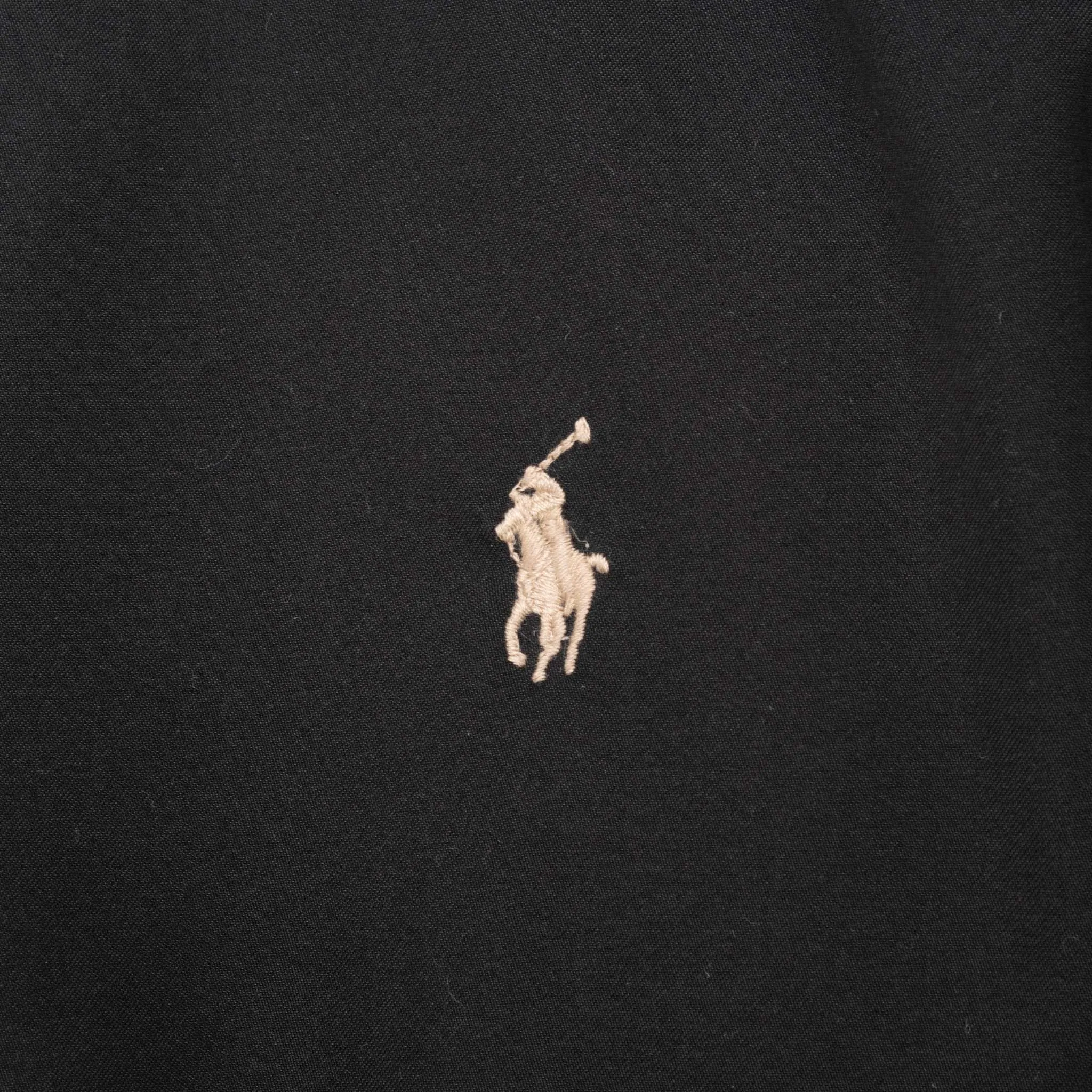 VINTAGE POLO RALPH LAUREN BLACK HARRINGTON GOLF JACKET 1990S 2XL BIG