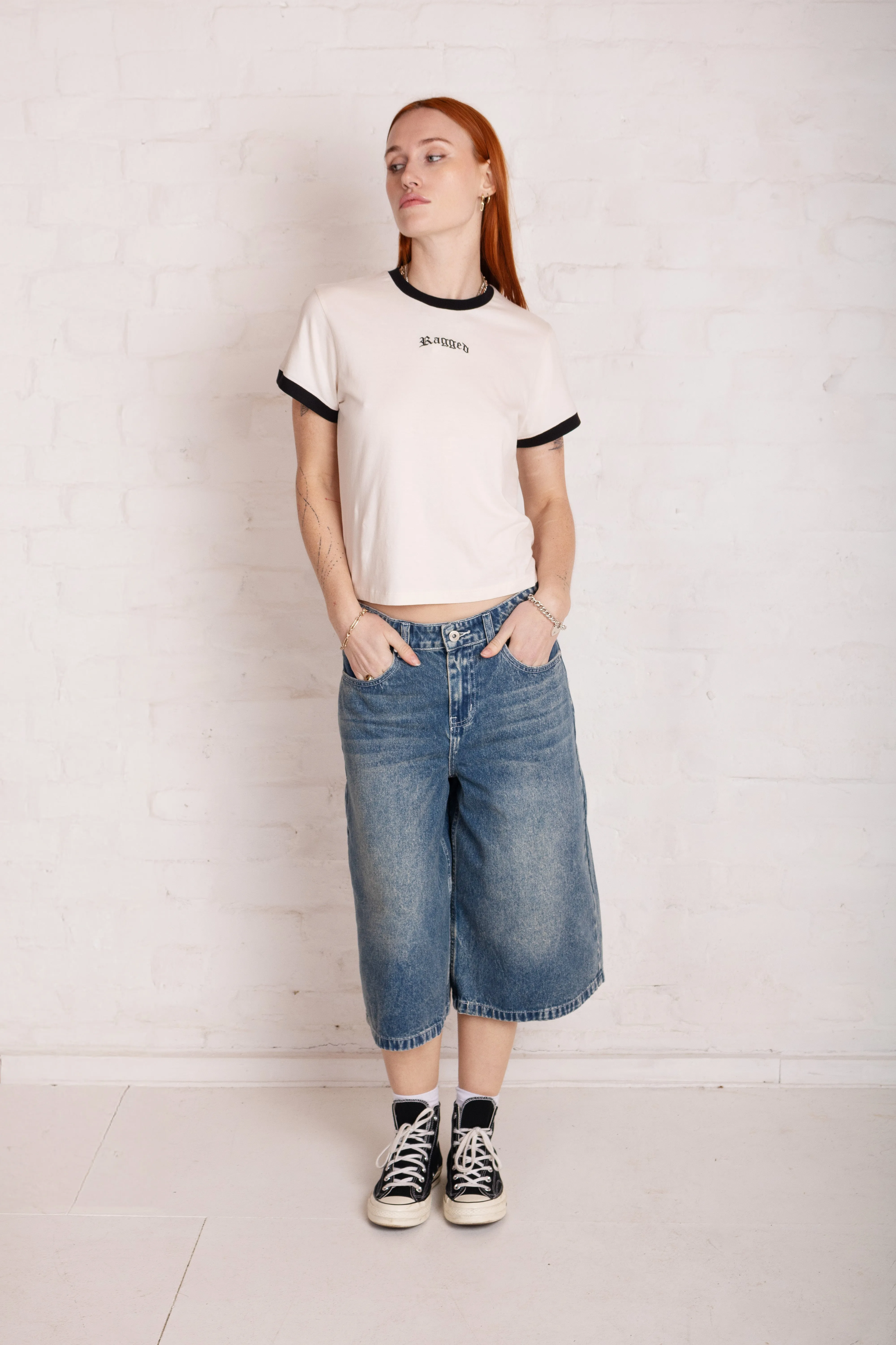 Vintage Washed Blue Release Jorts