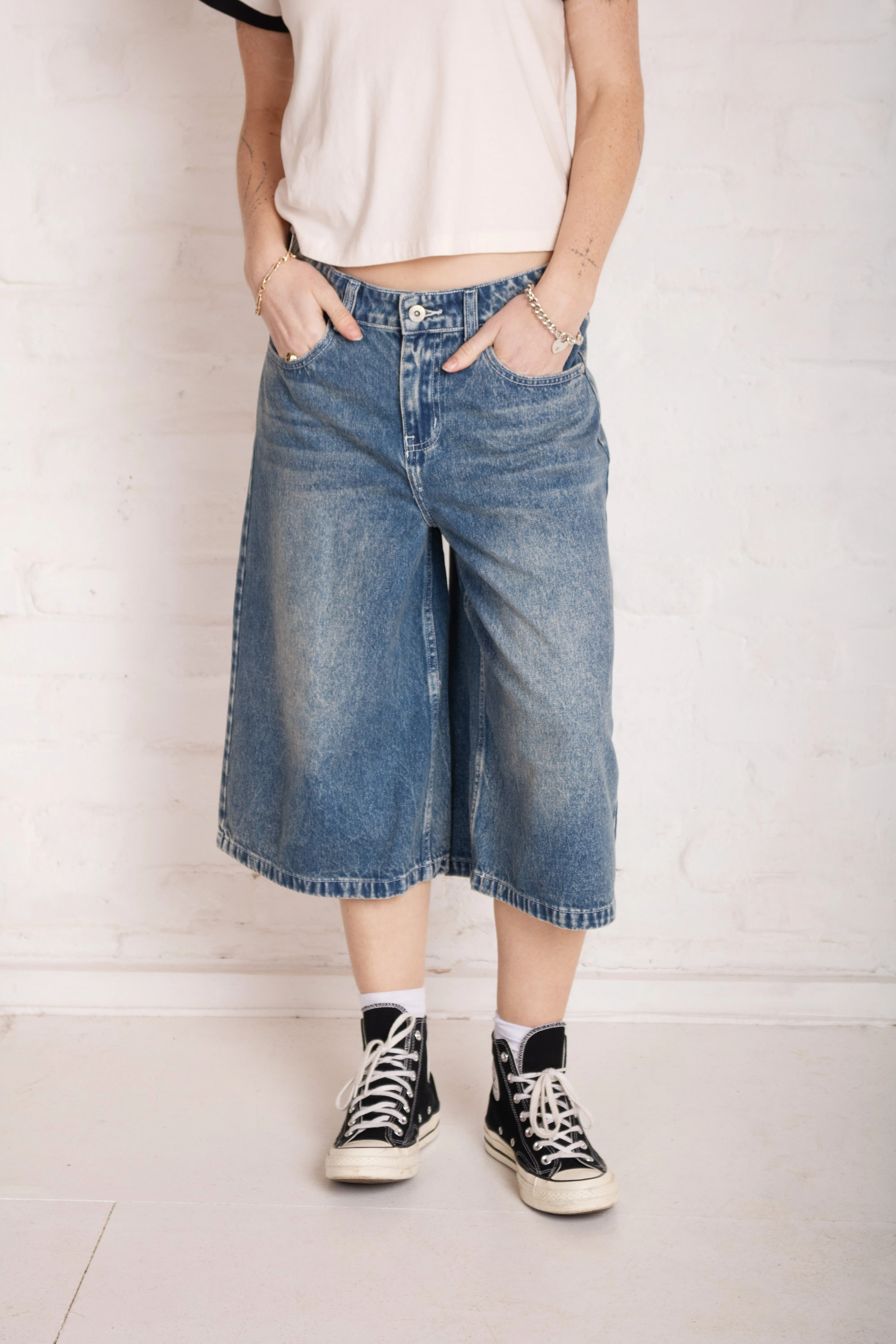 Vintage Washed Blue Release Jorts