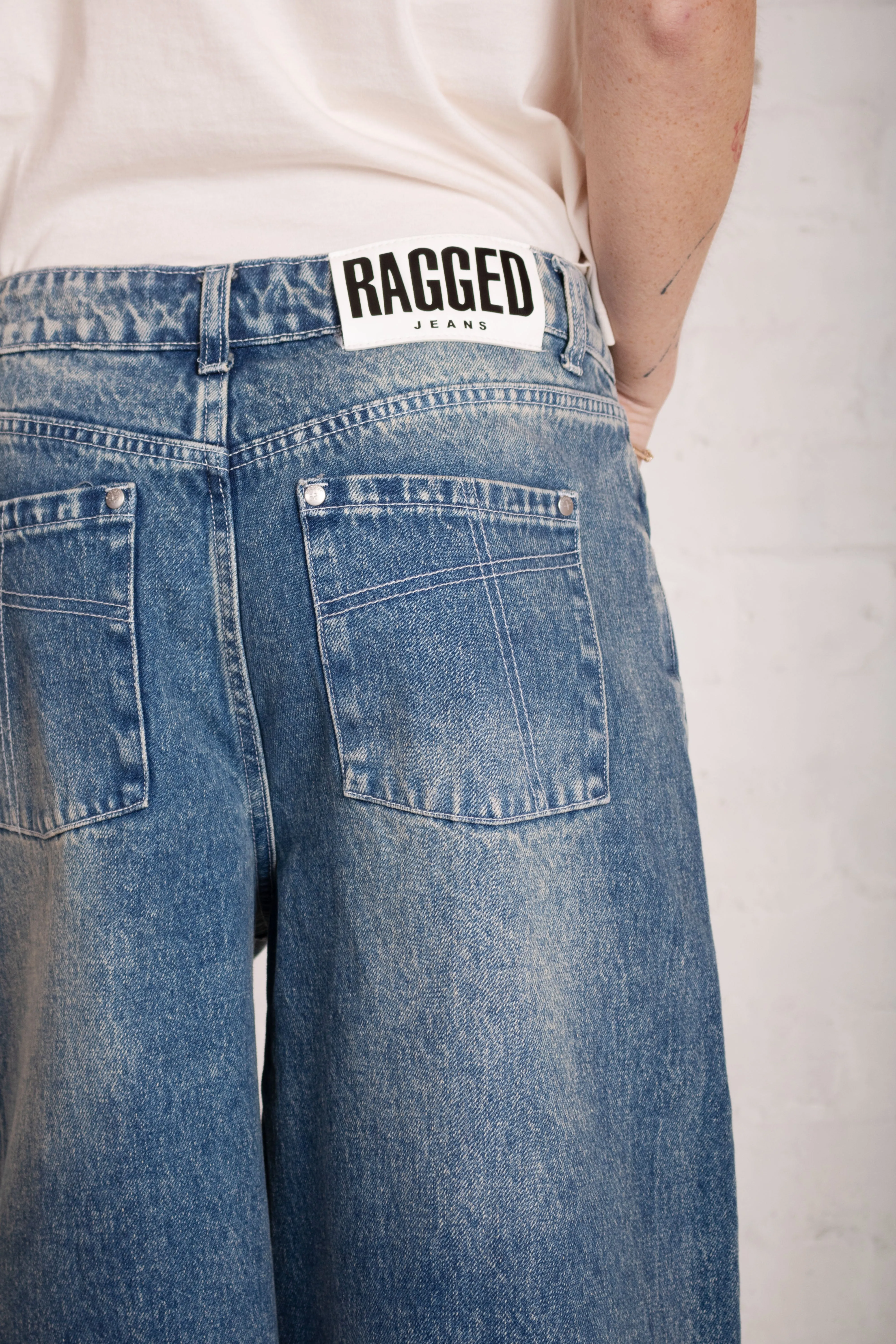 Vintage Washed Blue Release Jorts