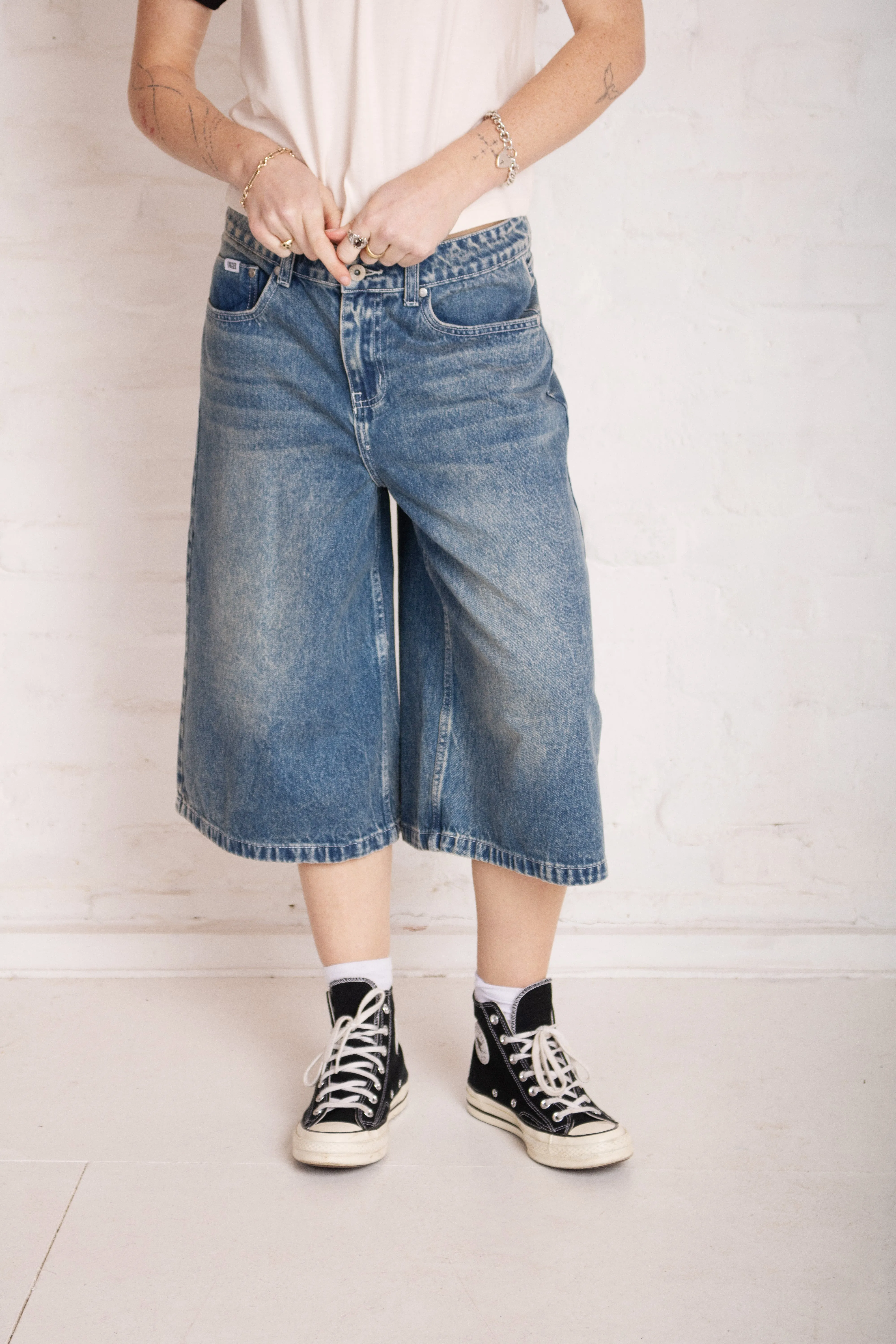 Vintage Washed Blue Release Jorts