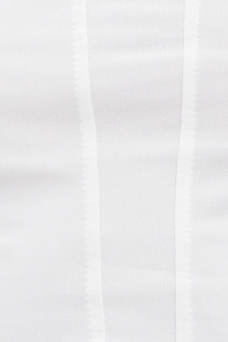 White Crop Top Sleeveless