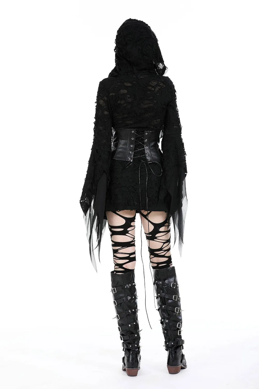Witcher Hooded Distressed Dress