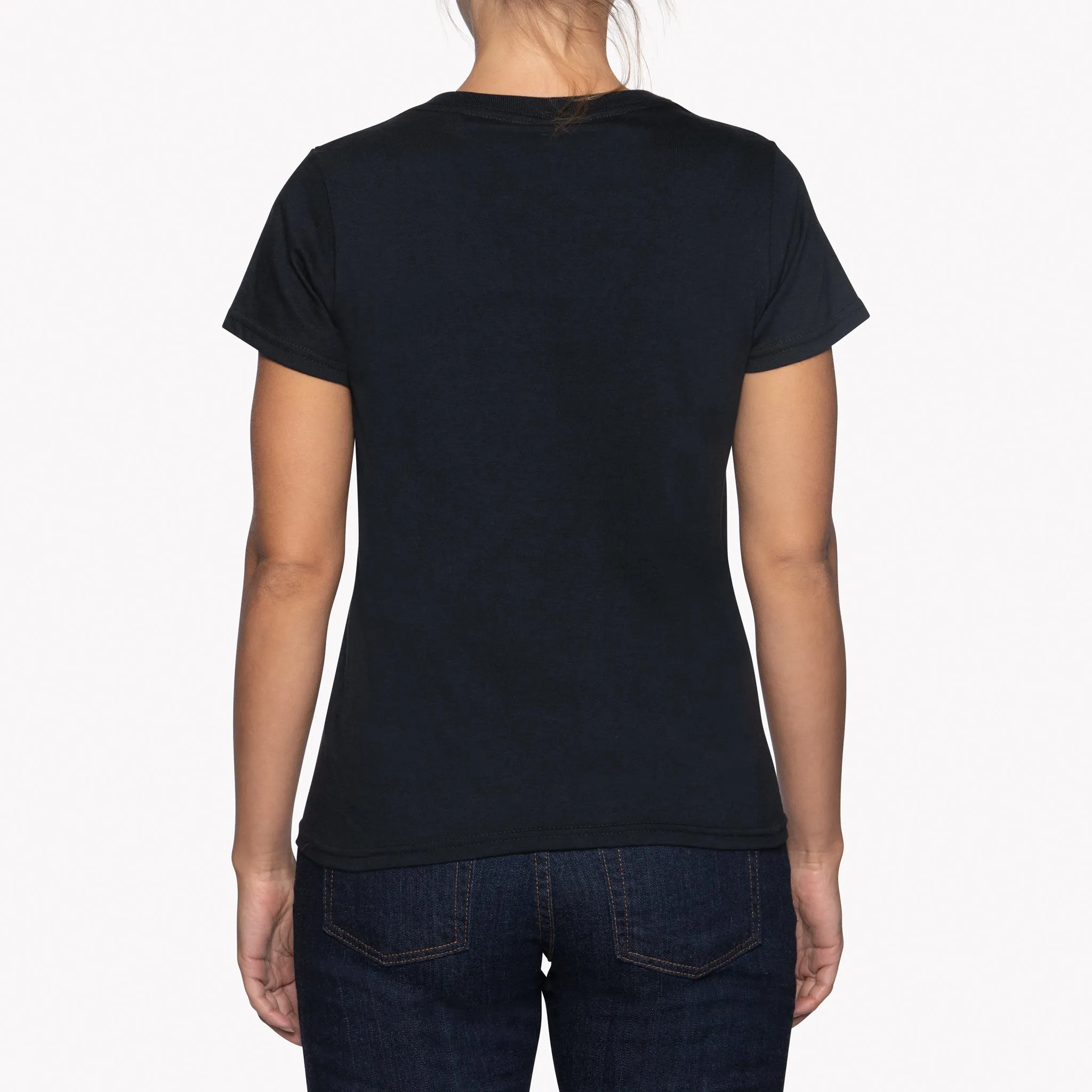 Women's - Circular Knit Ballet Tee - Double Ring-Spun Cotton - Black